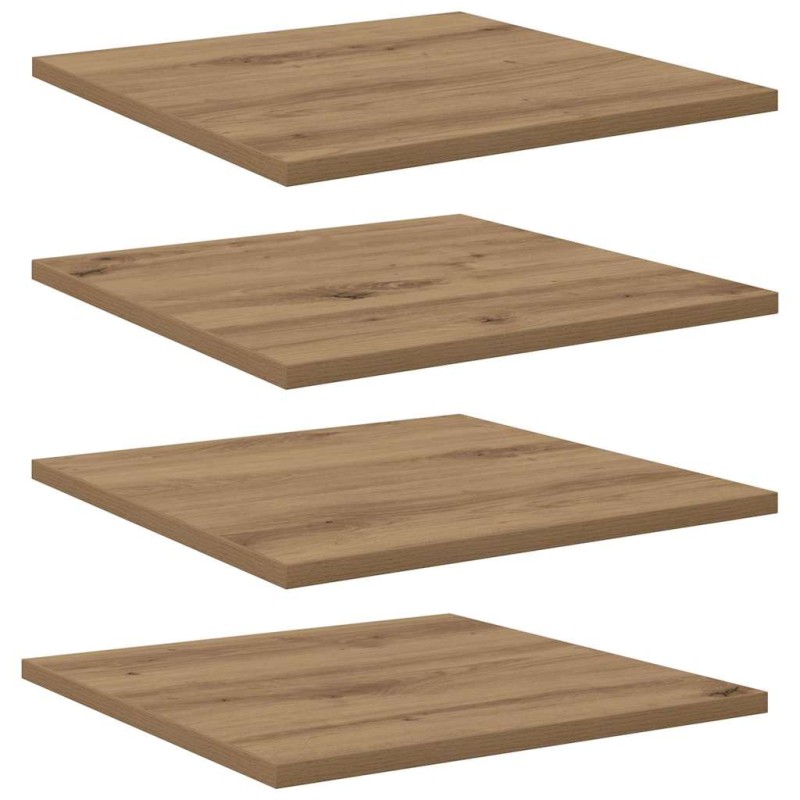 vidaXL Ράφι Βιβλίων 3 επιπέδων 4 τμχ. 40 x 40 x 1,5 cm Καφέ