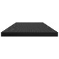 vidaXL Ράφι Βιβλίων 3 επιπέδων 4 τμχ. 60 x 20 x 1,5 cm Μαύρο