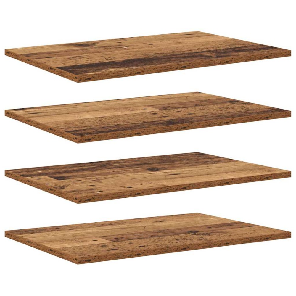 vidaXL Ράφι Βιβλίων 3 επιπέδων 4 τμχ. 60 x 40 x 1,5 cm Καφέ
