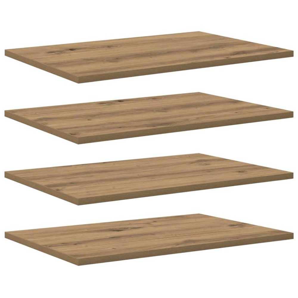 vidaXL Ράφι Βιβλίων 3 επιπέδων 4 τμχ. 60 x 40 x 1,5 cm Καφέ