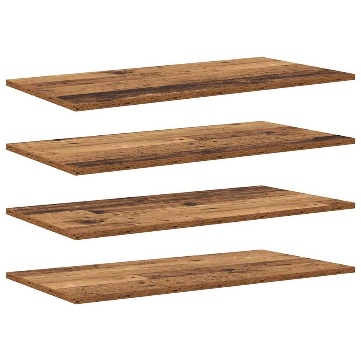 vidaXL Ράφι Βιβλίων 3 επιπέδων 4 τμχ. 80 x 40 x 1,5 cm Καφέ