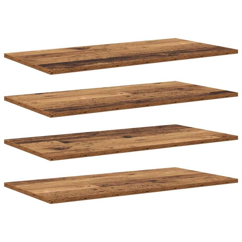 vidaXL Ράφι Βιβλίων 3 επιπέδων 4 τμχ. 80 x 40 x 1,5 cm Καφέ
