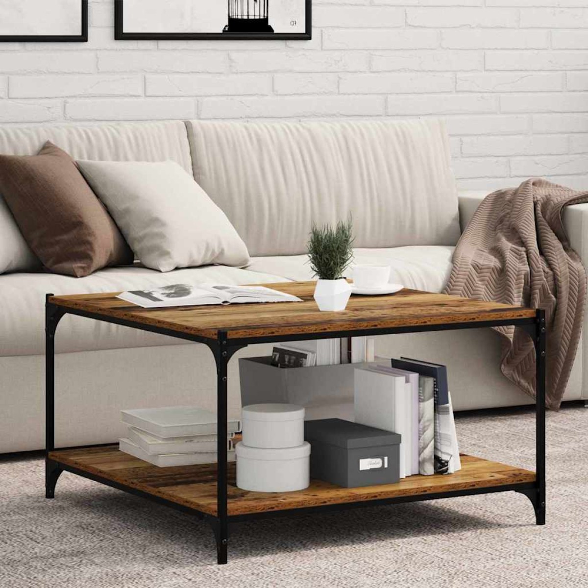 vidaXL Ράφι Βιβλίων 3 επιπέδων 4 τμχ. 80 x 40 x 1,5 cm Καφέ