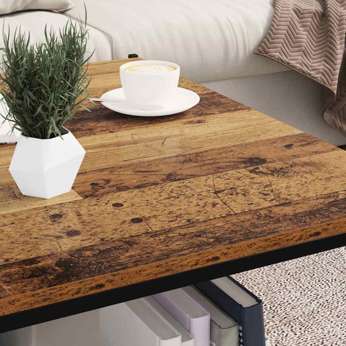 vidaXL Ράφι Βιβλίων 3 επιπέδων 4 τμχ. 80 x 40 x 1,5 cm Καφέ