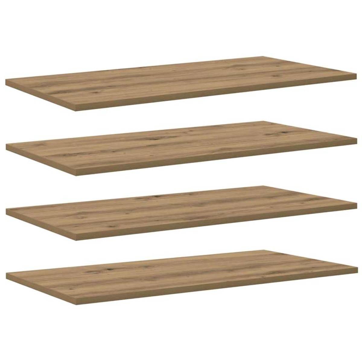 vidaXL Ράφι Βιβλίων 3 επιπέδων 4 τμχ. 80 x 40 x 1,5 cm Καφέ
