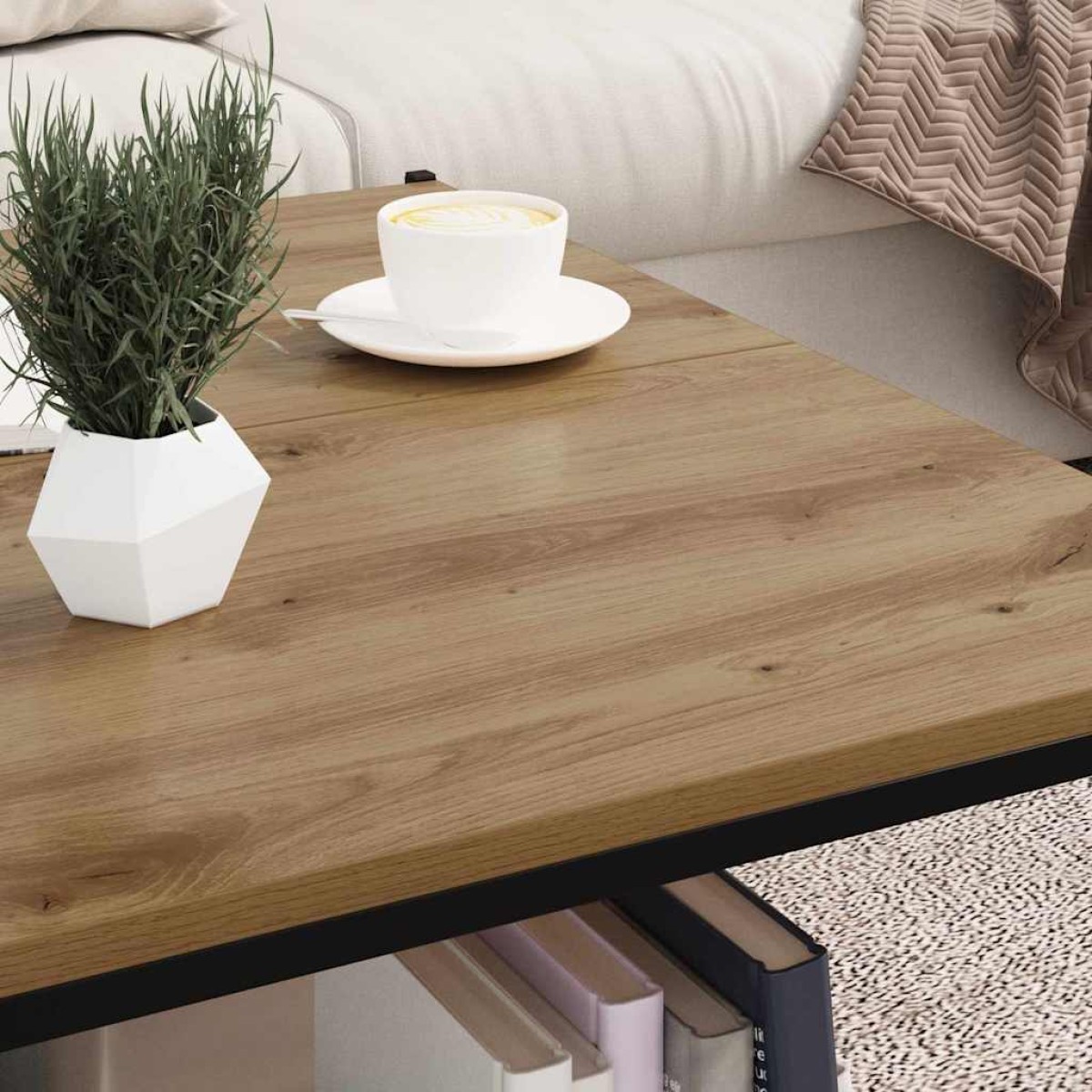 vidaXL Ράφι Βιβλίων 3 επιπέδων 4 τμχ. 80 x 40 x 1,5 cm Καφέ