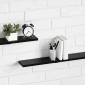 vidaXL Ράφι Βιβλίων 3 επιπέδων 4 τμχ. 100 x 10 x 1,5 cm Μαύρο