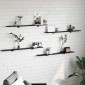 vidaXL Ράφι Βιβλίων 3 επιπέδων 4 τμχ. 100 x 10 x 1,5 cm Μαύρο