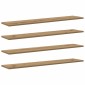 vidaXL Ράφι Βιβλίων 3 επιπέδων 4 τμχ. 100 x 20 x 1,5 cm Καφέ