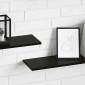 vidaXL Ράφι Βιβλίων 3 επιπέδων 4 τμχ. 100 x 20 x 1,5 cm Μαύρο