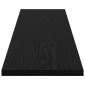 vidaXL Ράφι Βιβλίων 3 επιπέδων 4 τμχ. 100 x 20 x 1,5 cm Μαύρο