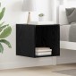 vidaXL Ντουλάπα Τοίχου Επιτοίχιο Μαύρη Οξυά 37 x 37 x 37 εκ