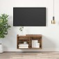 vidaXL Σετ επίπλου τηλεόρασης 37 x 37 x 72 εκ Παλιό Ξύλο