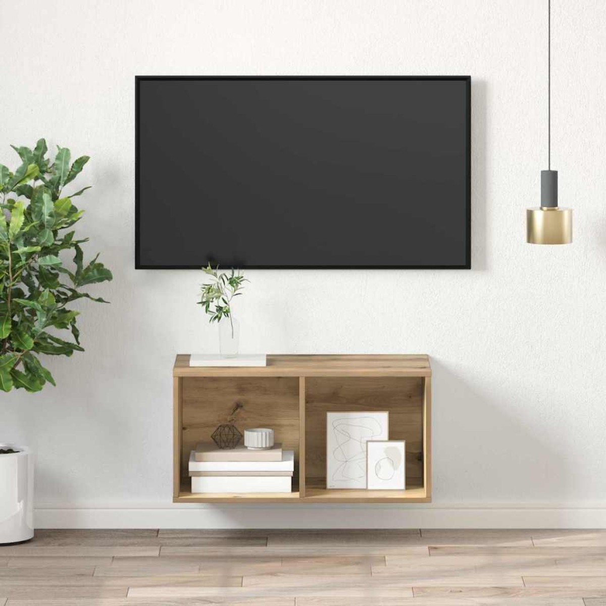 vidaXL Σετ επίπλου τηλεόρασης 37 x 37 x 72 εκ Artisan Oak