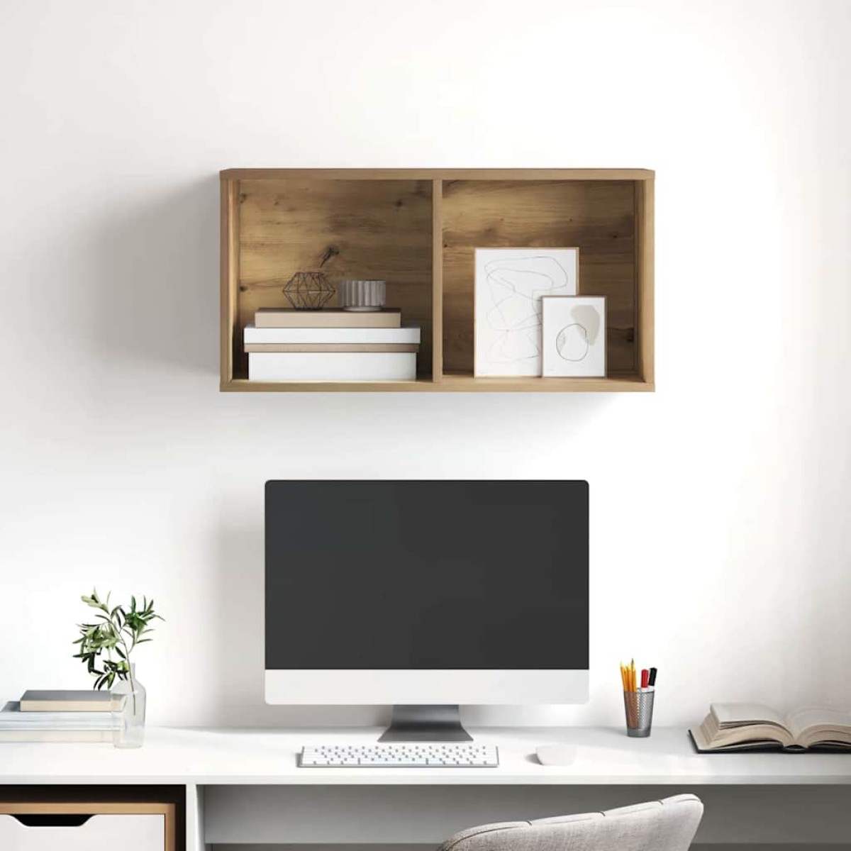 vidaXL Σετ επίπλου τηλεόρασης 37 x 37 x 72 εκ Artisan Oak