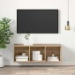 vidaXL Σετ επίπλου τηλεόρασης 37 x 37 x 107 εκ Artisan Oak