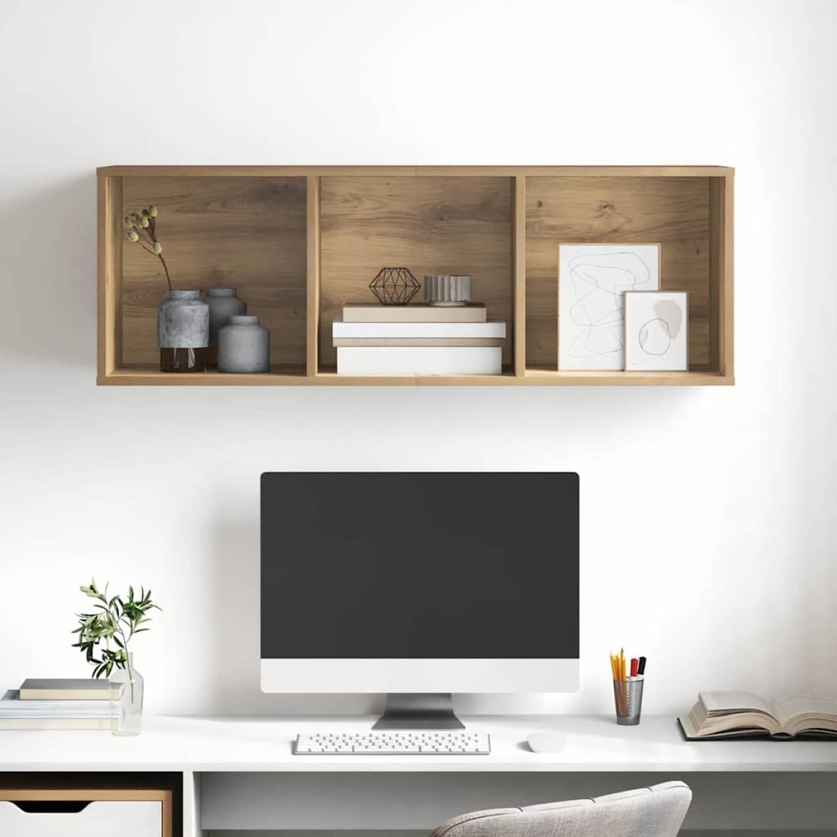 vidaXL Σετ επίπλου τηλεόρασης 37 x 37 x 107 εκ Artisan Oak