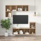 vidaXL Σετ επίπλου τηλεόρασης 37 x 37 x 107 εκ Artisan Oak