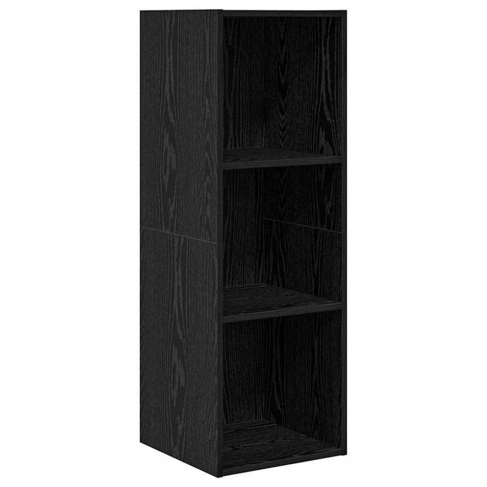 vidaXL Σετ επίπλου τηλεόρασης 37 x 37 x 107 εκ Μαύρη Οξυά