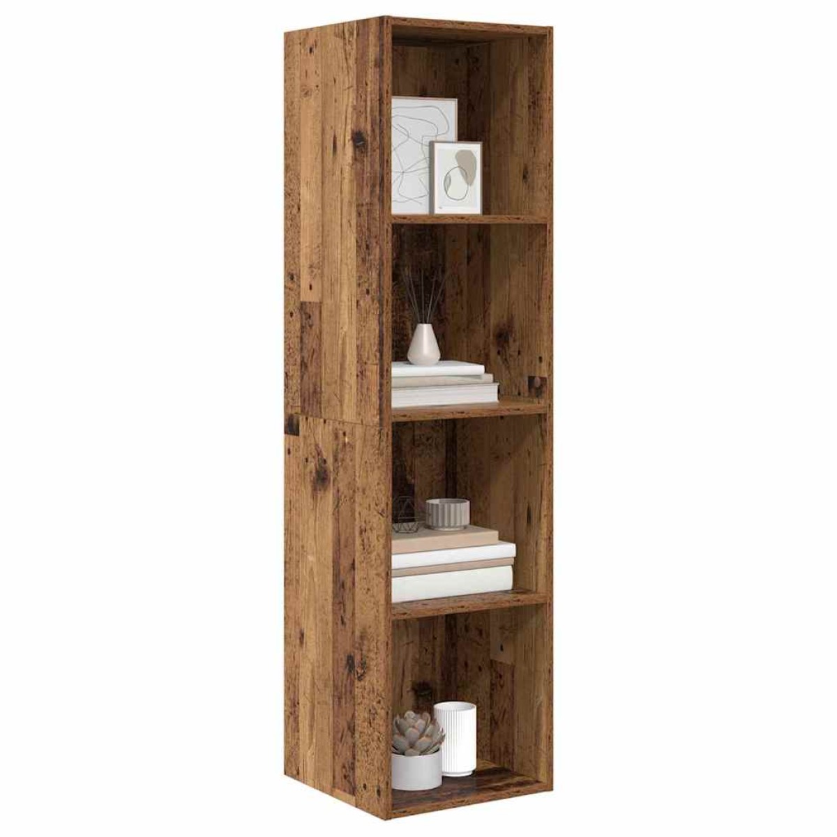 vidaXL Σετ επίπλου τηλεόρασης 37 x 37 x 142,5 εκ Παλιό Ξύλο