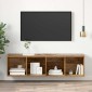 vidaXL Σετ επίπλου τηλεόρασης 37 x 37 x 142,5 εκ Παλιό Ξύλο