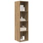 vidaXL Σετ επίπλου τηλεόρασης 37 x 37 x 142,5 εκ Artisan Oak