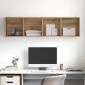 vidaXL Σετ επίπλου τηλεόρασης 37 x 37 x 142,5 εκ Artisan Oak