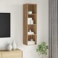 vidaXL Σετ επίπλου τηλεόρασης 37 x 37 x 142,5 εκ Artisan Oak