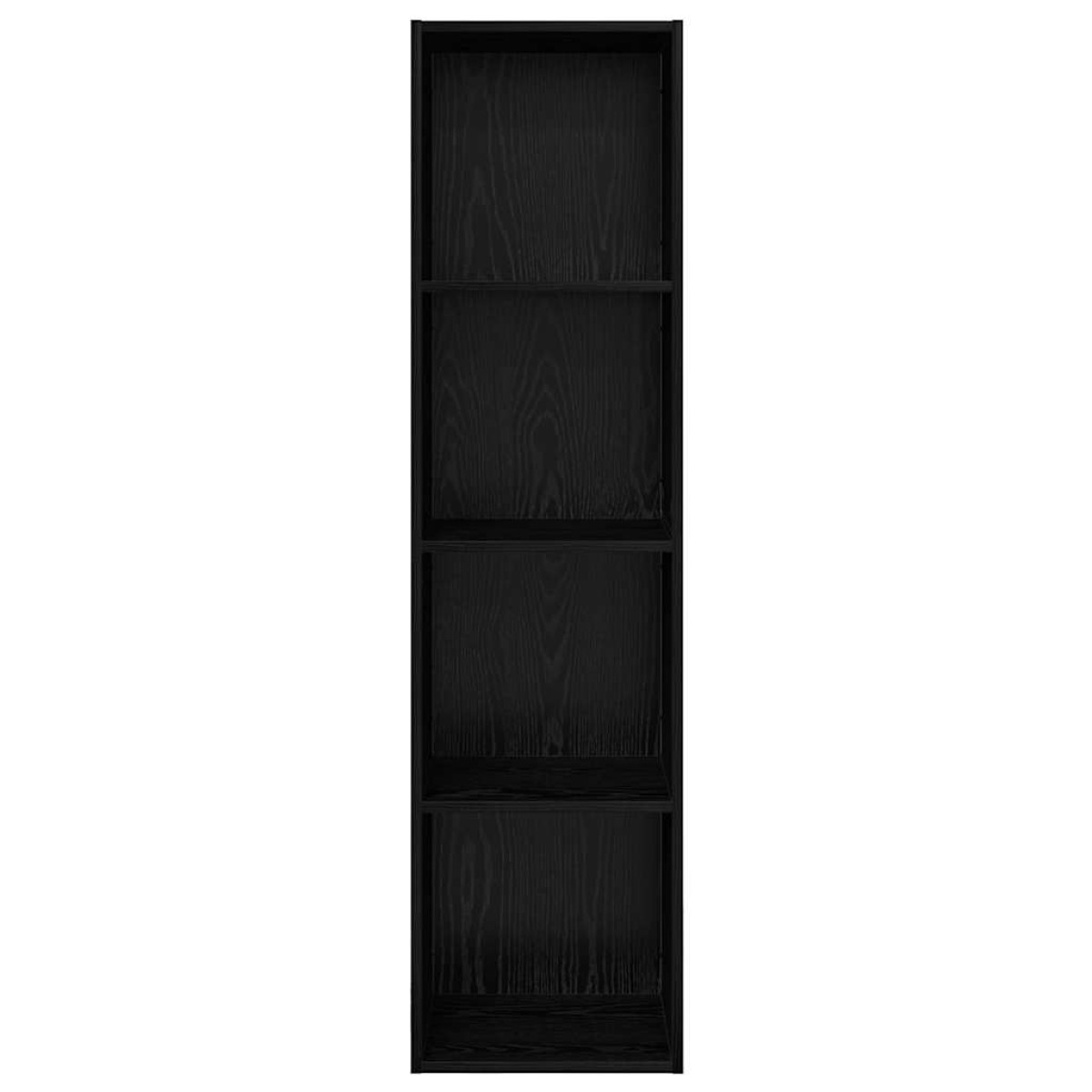 vidaXL Σετ επίπλου τηλεόρασης 37 x 37 x 142,5 εκ Μαύρη Οξυά