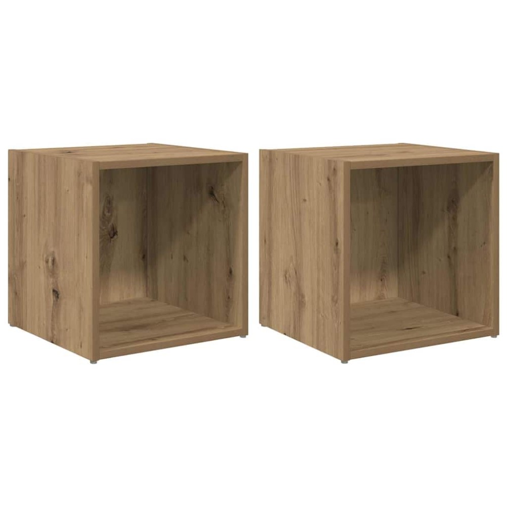 vidaXL Σετ επίπλου τηλεόρασης 2 τμχ. Artisan Oak Επεξεργασμένο Ξύλο