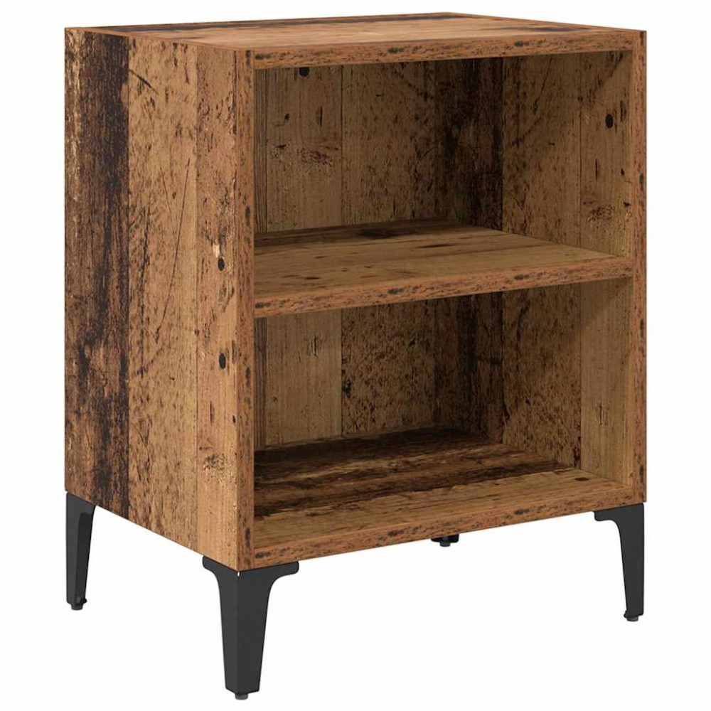 vidaXL Κομοδίνο Παλιό ξύλο 40 x 30 x 50 cm Επεξεργασμένο Ξύλο
