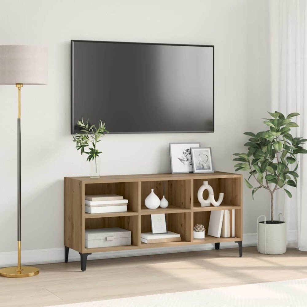 vidaXL Σετ επίπλου τηλεόρασης 103,5 x 30 x 50 εκ Καφέ
