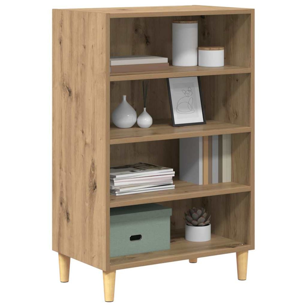 vidaXL Πλαϊνό γραφείο Artisan Oak 57 x 35 x 89.5 εκ Επεξεργασμένο Ξύλο