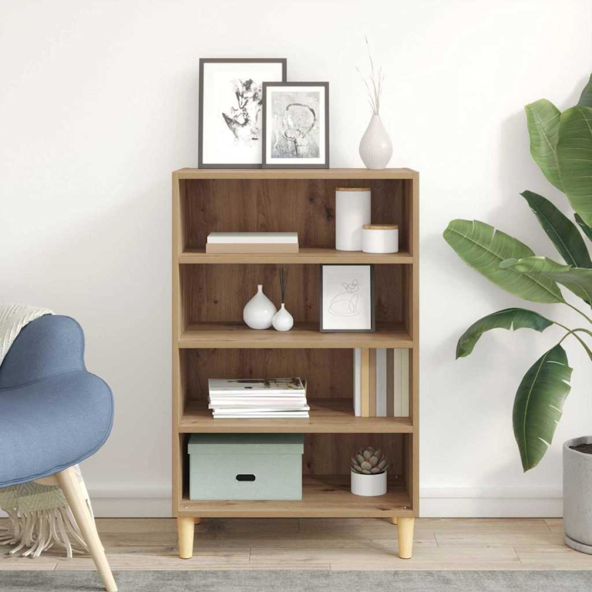vidaXL Πλαϊνό γραφείο Artisan Oak 57 x 35 x 89.5 εκ Επεξεργασμένο Ξύλο