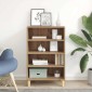 vidaXL Πλαϊνό γραφείο Artisan Oak 57 x 35 x 89.5 εκ Επεξεργασμένο Ξύλο