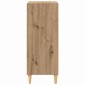 vidaXL Πλαϊνό γραφείο Artisan Oak 57 x 35 x 89.5 εκ Επεξεργασμένο Ξύλο