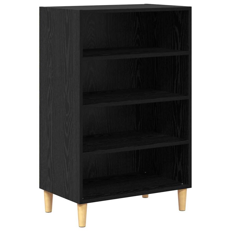 vidaXL Πλαϊνό γραφείο Μαύρη Οξυά 57 x 35 x 89.5 εκ Επεξεργασμένο Ξύλο