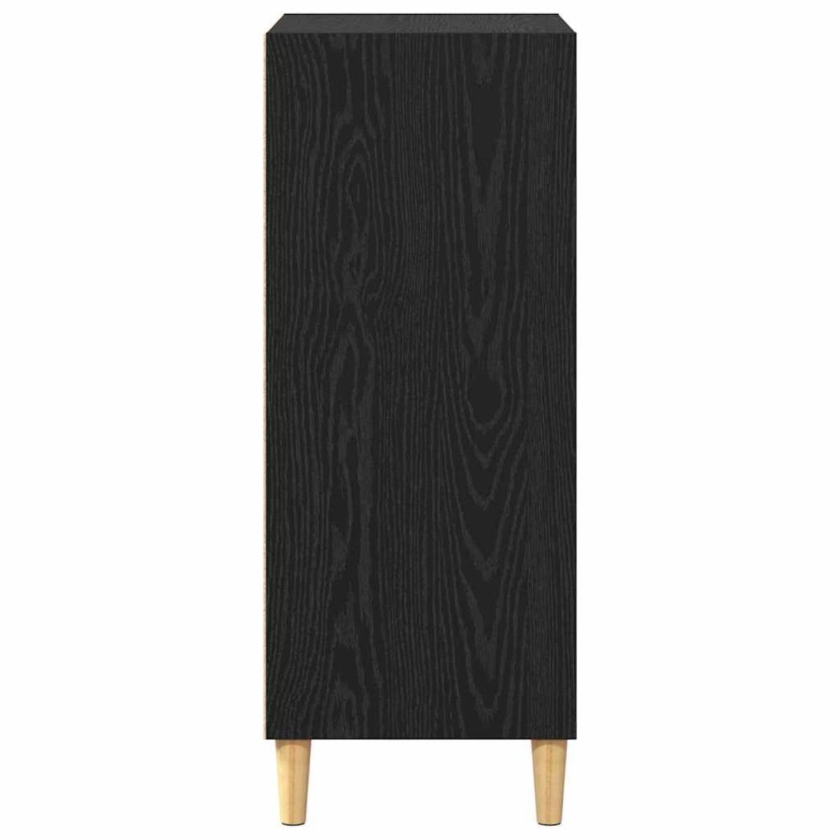 vidaXL Πλαϊνό γραφείο Μαύρη Οξυά 57 x 35 x 89.5 εκ Επεξεργασμένο Ξύλο