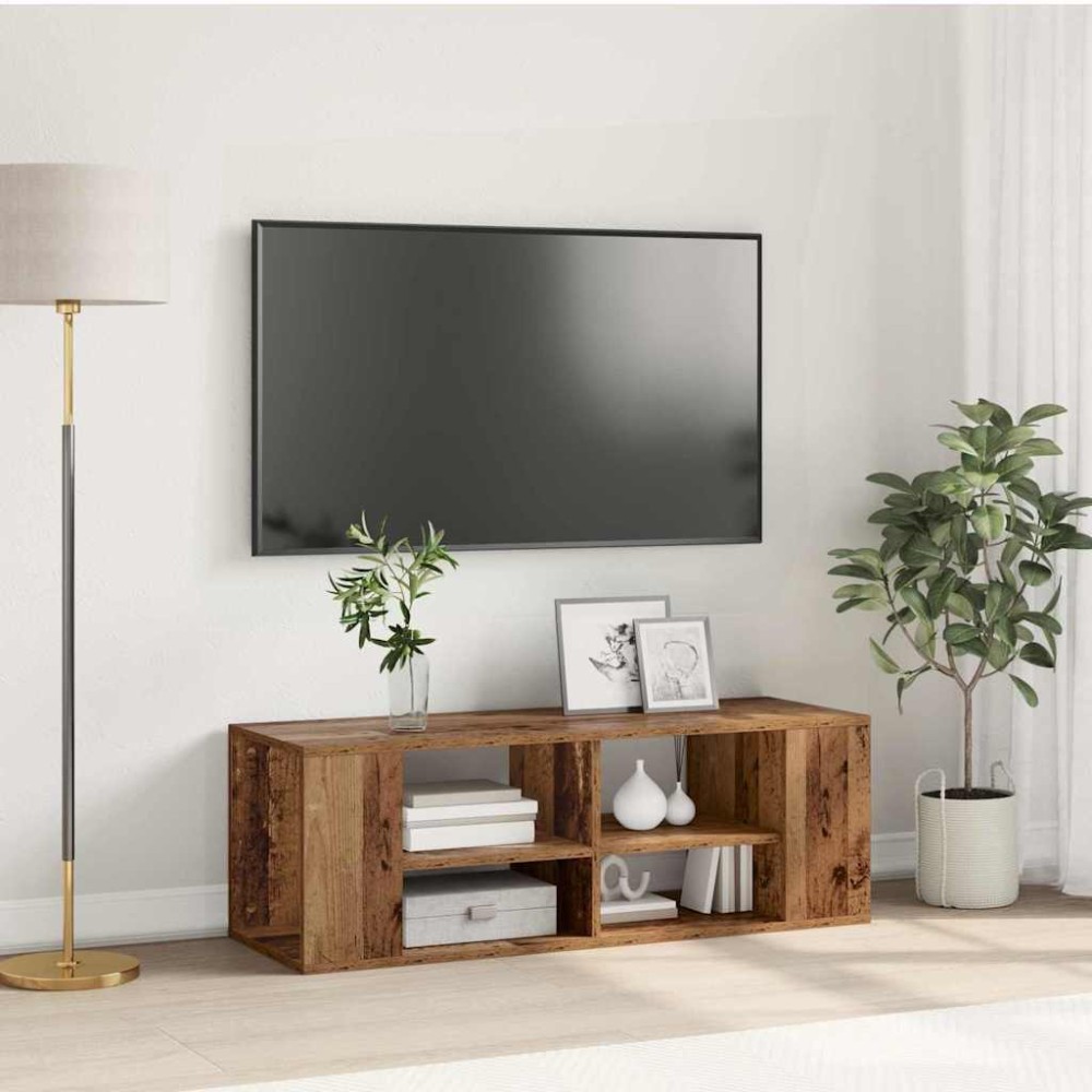 vidaXL Σετ επίπλου τηλεόρασης 102 x 35 x 35 cm Παλιό Ξύλο