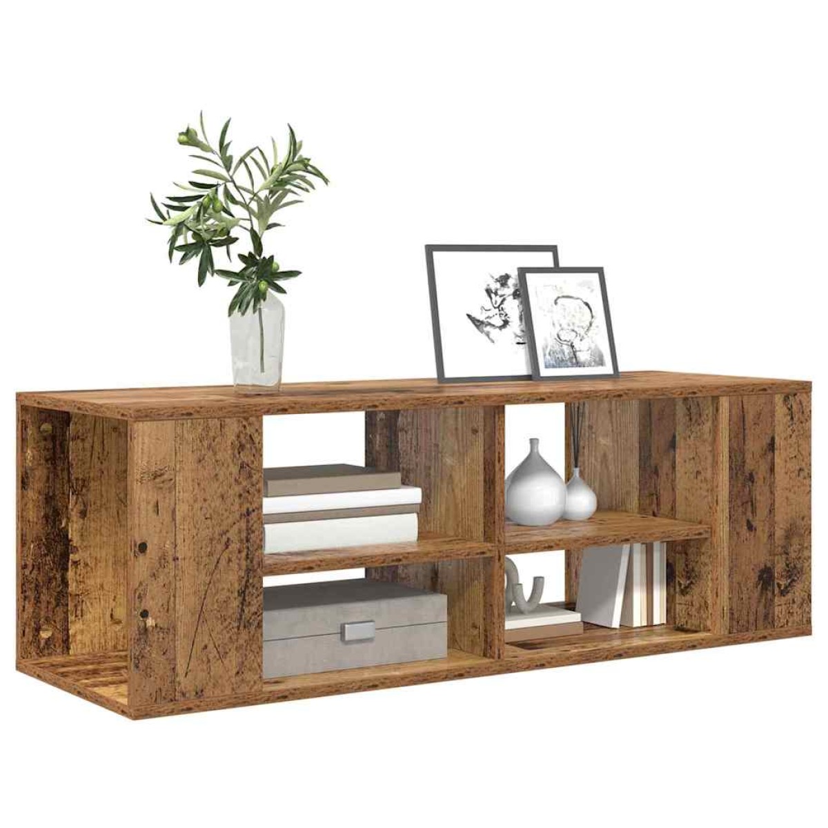 vidaXL Σετ επίπλου τηλεόρασης 102 x 35 x 35 cm Παλιό Ξύλο