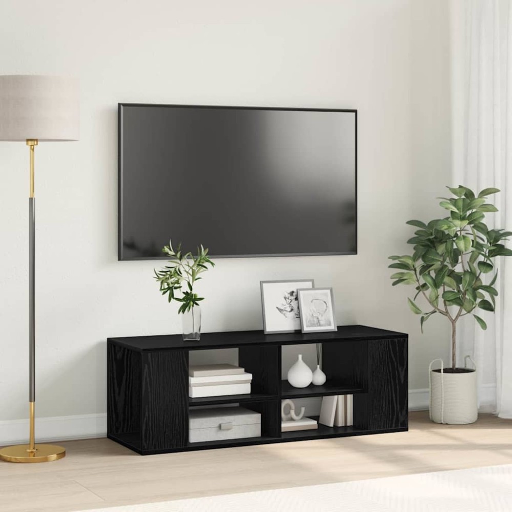 vidaXL Σετ επίπλου τηλεόρασης 102 x 35 x 35 cm Μαύρη Οξυά