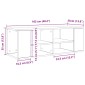 vidaXL Σετ επίπλου τηλεόρασης 102 x 35 x 35 cm Μαύρη Οξυά