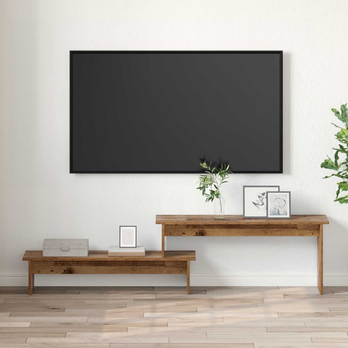 vidaXL Σετ επίπλου τηλεόρασης 180,5 x 30 x 43 εκ. Παλιό Ξύλο