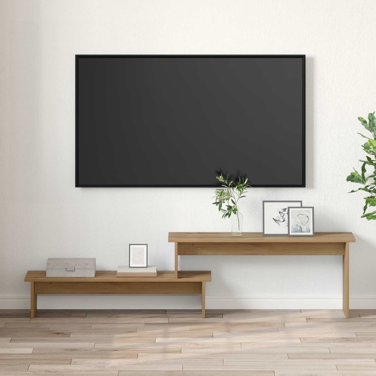 vidaXL Σετ επίπλου τηλεόρασης 180,5 x 30 x 43 εκ. Artisan Oak