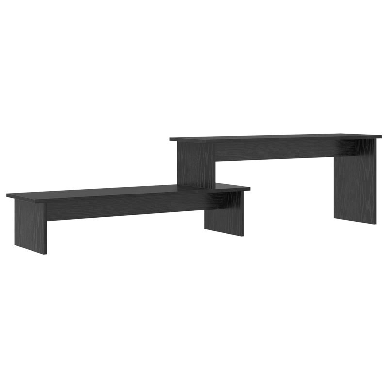 vidaXL Σετ επίπλου τηλεόρασης 180,5 x 30 x 43 εκ. Μαύρη Οξυά