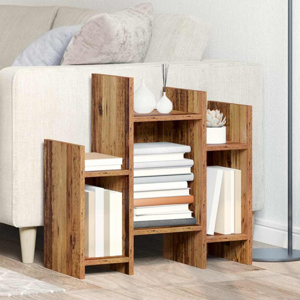 vidaXL Βοηθητικό ντουλάπι Παλιό ξύλο 60 x 26 x 60 εκ.