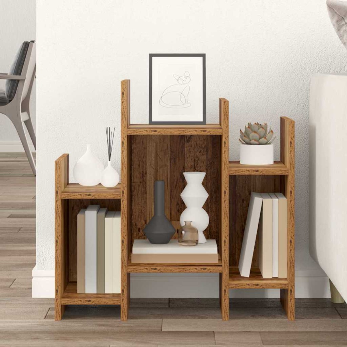 vidaXL Βοηθητικό ντουλάπι Παλιό ξύλο 60 x 26 x 60 εκ.