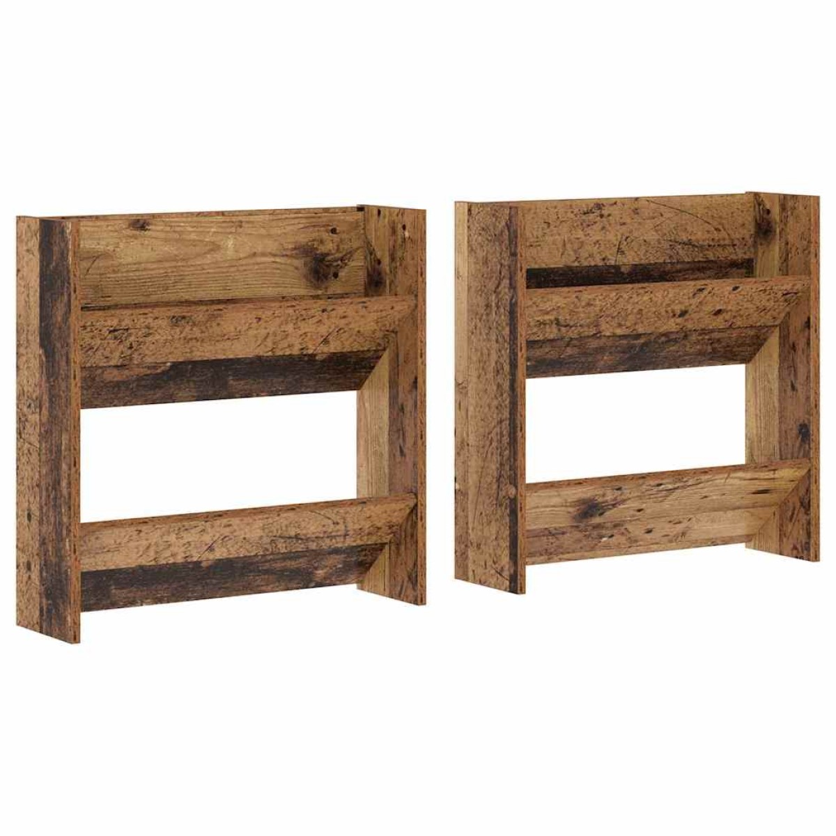 vidaXL Ντουλάπα Παπουτσιών 2 τμχ. 60 x 18 x 60 εκ Επεξεργασμένο Ξύλο