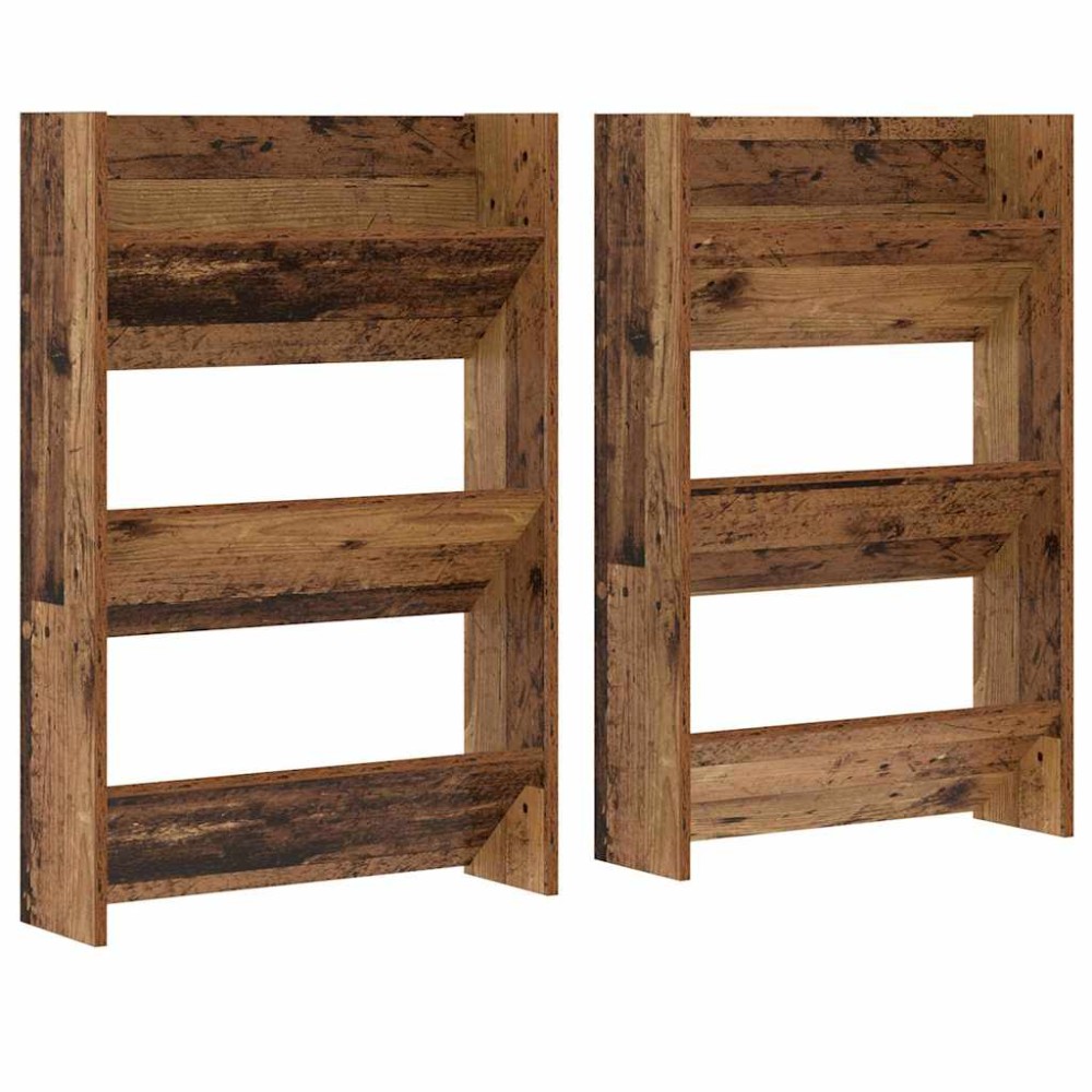 vidaXL Ντουλάπα Παπουτσιών 2 τμχ. 60 x 18 x 90 εκ Επεξεργασμένο Ξύλο