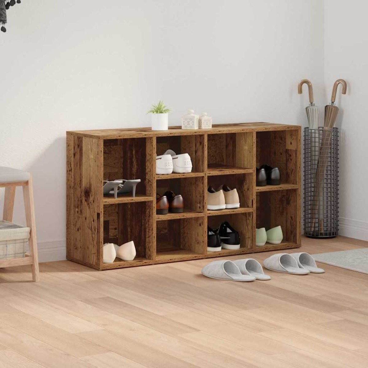vidaXL Πάγκος για παπούτσια 103 x 30 x 54,5 εκ Επεξεργασμένο Ξύλο